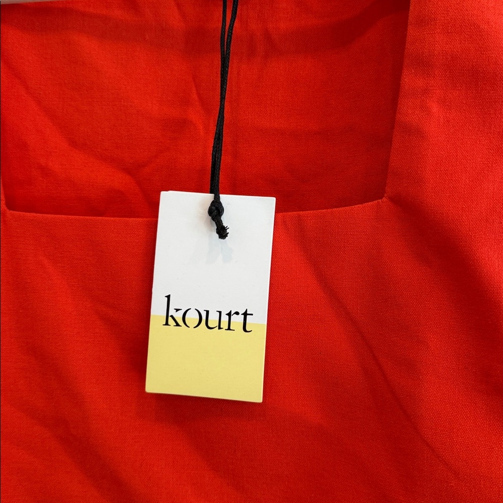 Kourt Sabal set NWT Square neck boxy top and pants linen blend - Picture 9 of 15